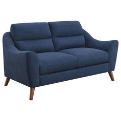 Gano Blue Loveseat - MyWaynesHome #