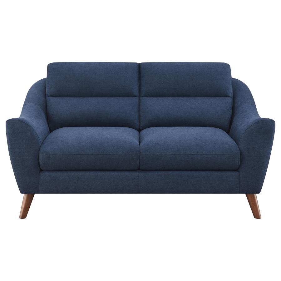 Gano Blue Loveseat - MyWaynesHome #