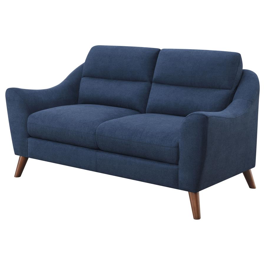 Gano Blue Loveseat - MyWaynesHome #