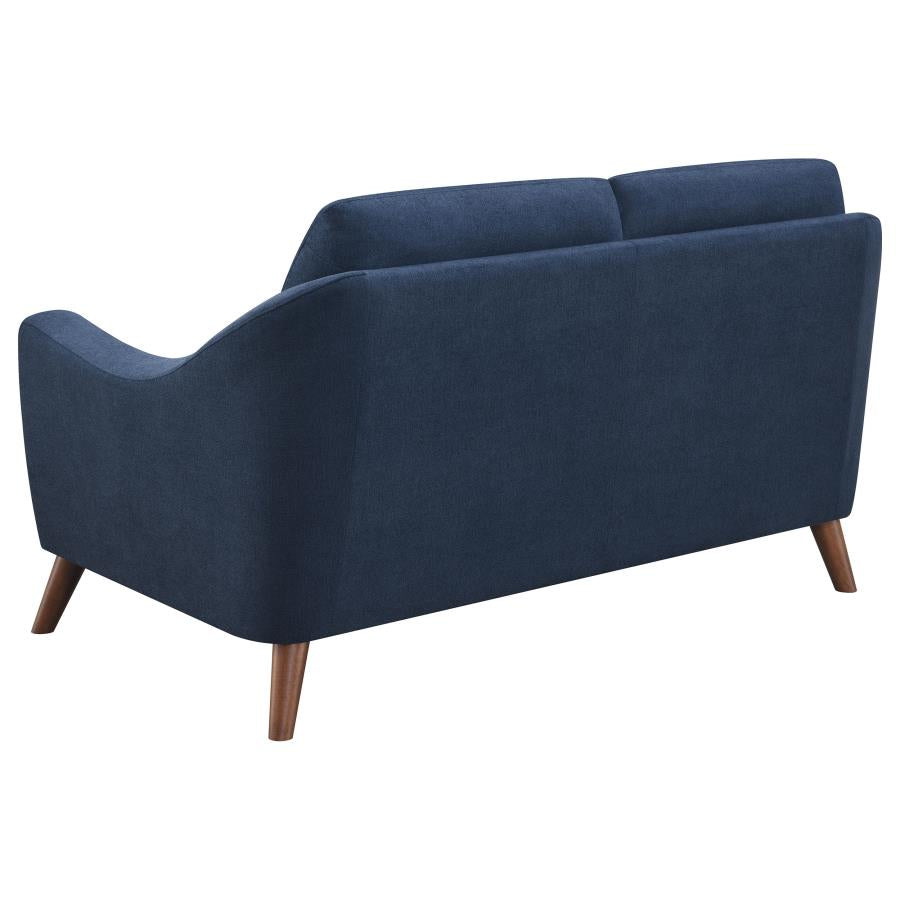 Gano Blue Loveseat - MyWaynesHome #