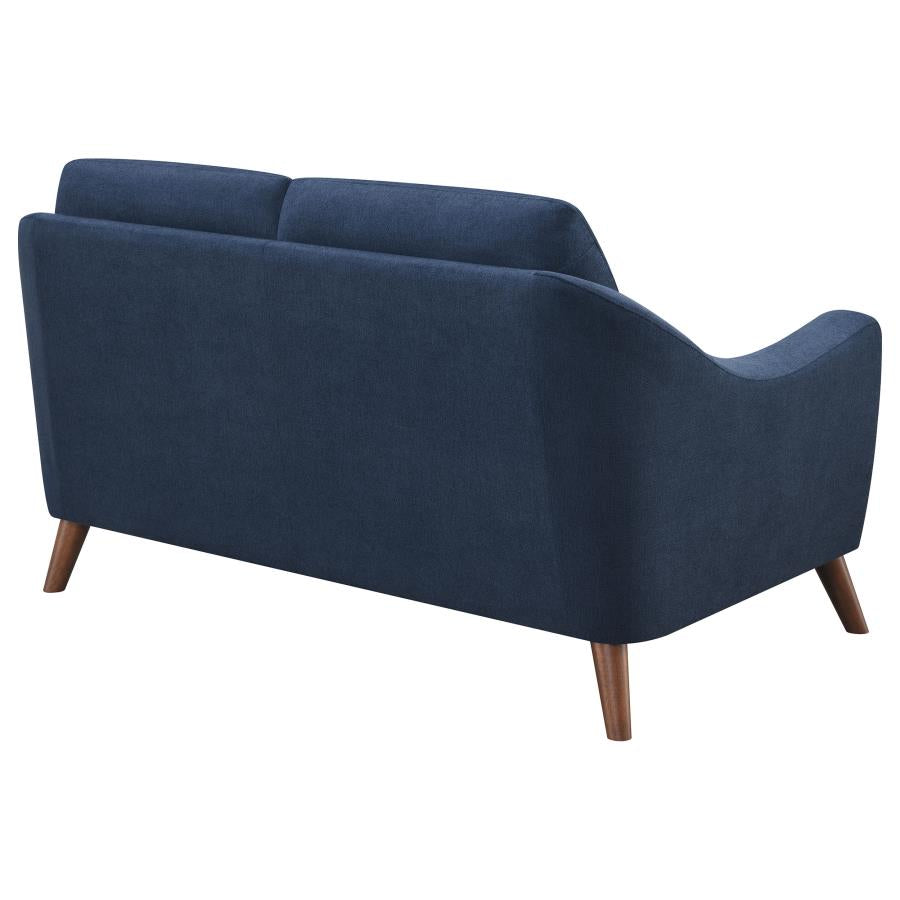 Gano Blue Loveseat - MyWaynesHome #