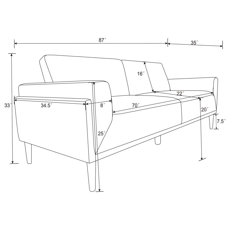 Rilynn Brown 3 Pc Sofa Set - MyWaynesHome #