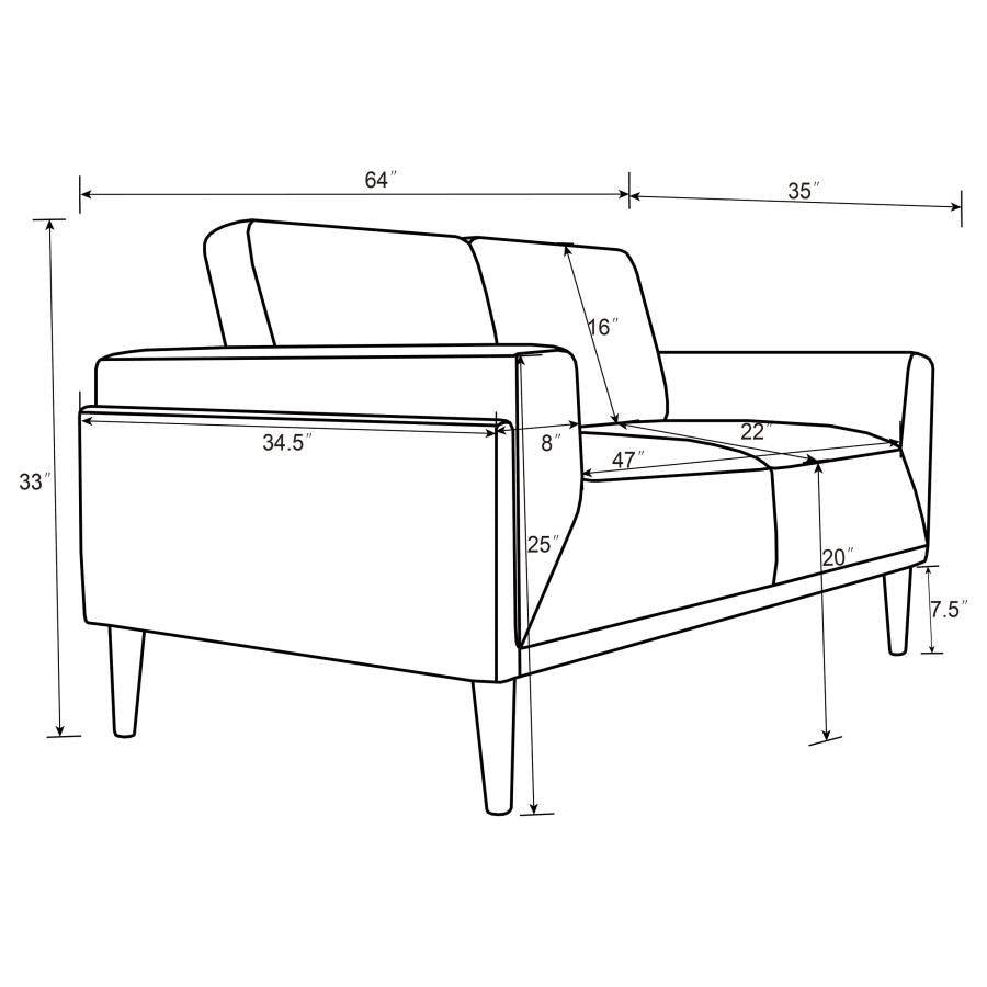 Rilynn Brown 3 Pc Sofa Set - MyWaynesHome #