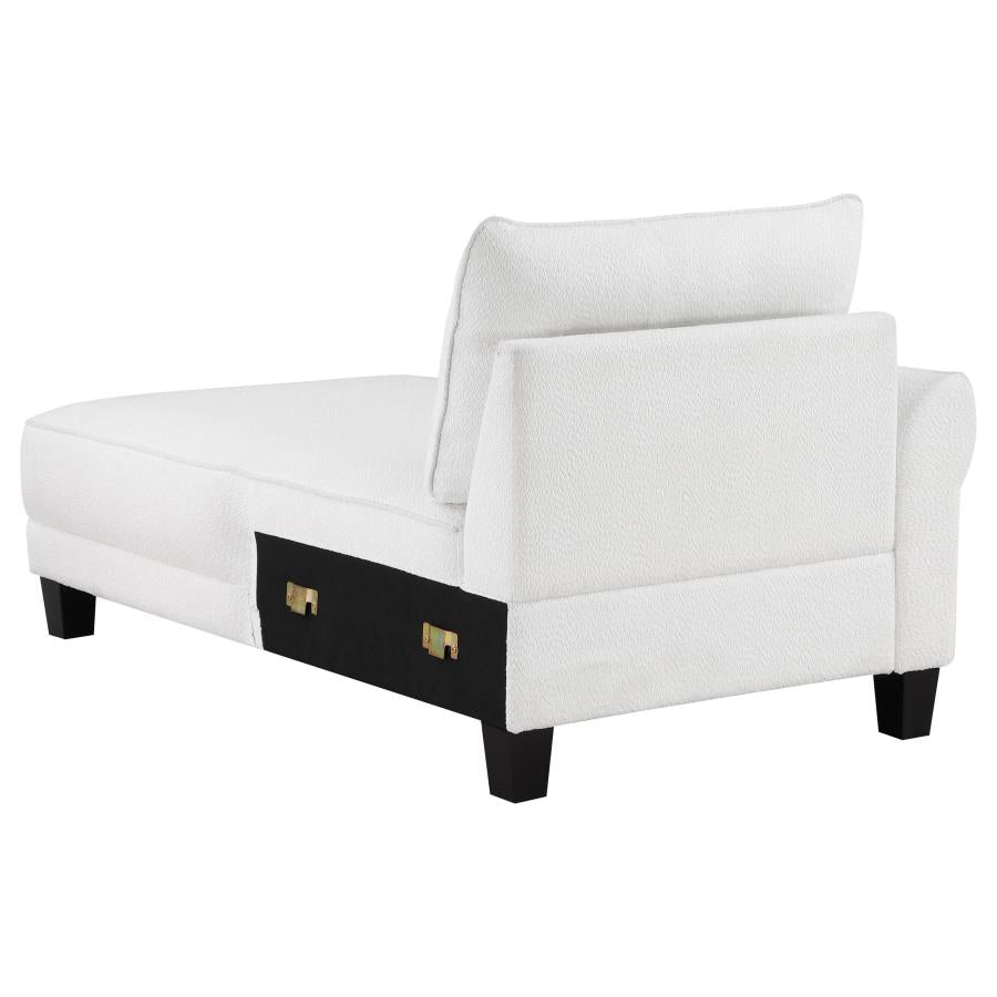 Caspian White Sectional - MyWaynesHome #