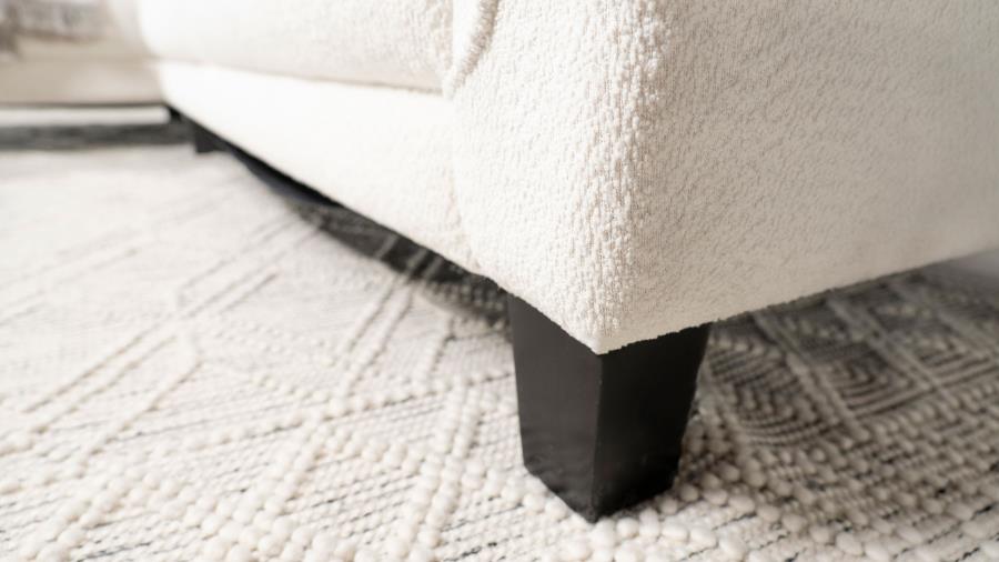 Caspian White Sectional - MyWaynesHome #