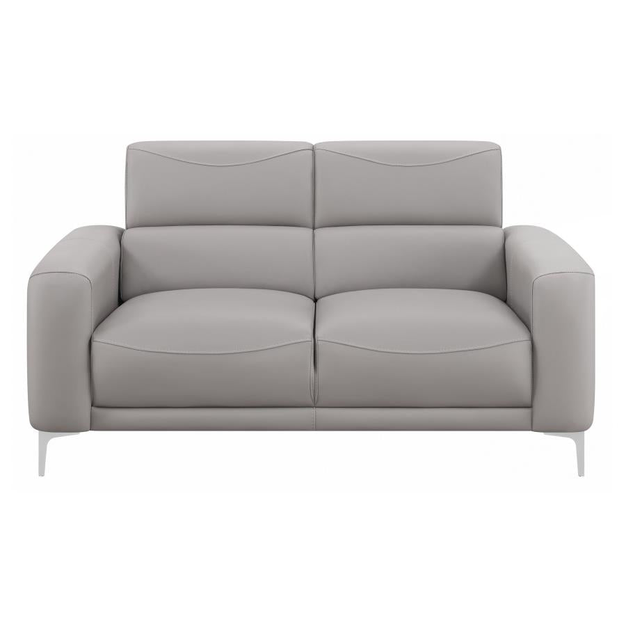 Glenmark Grey Loveseat - MyWaynesHome #