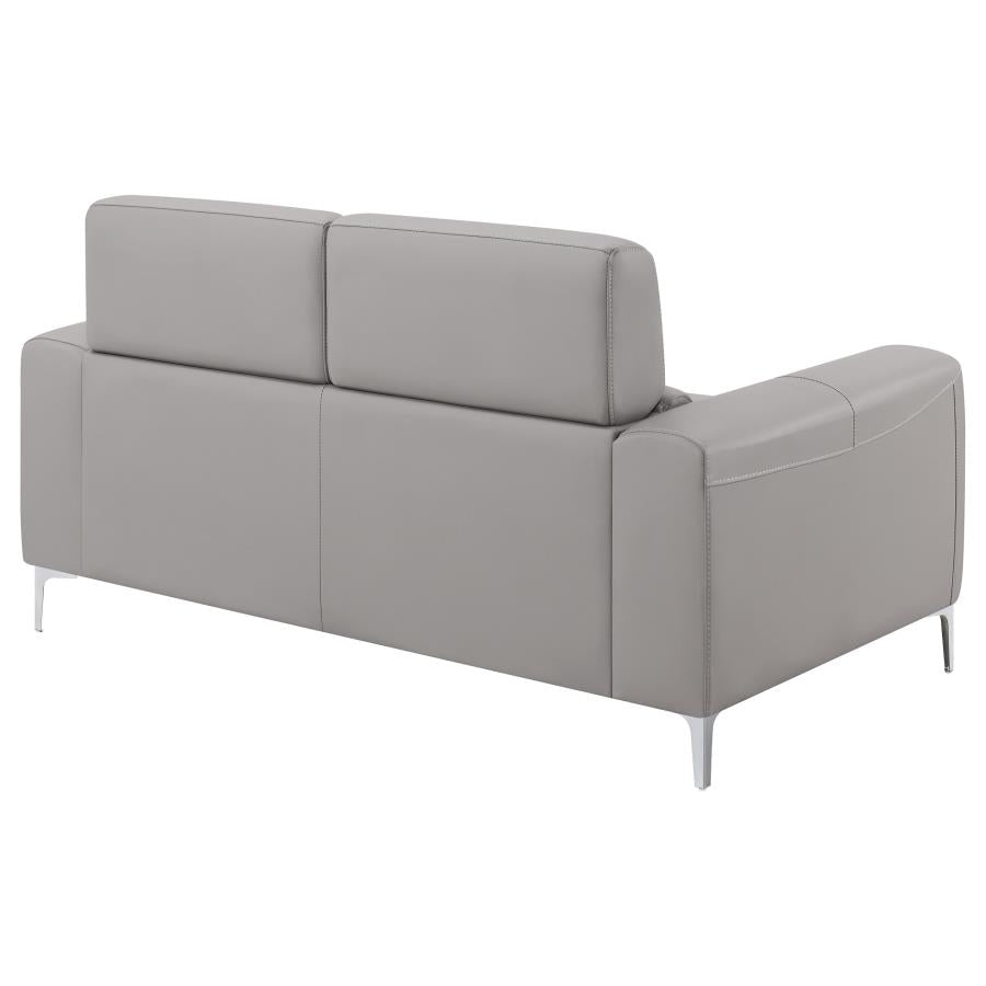 Glenmark Grey Loveseat - MyWaynesHome #