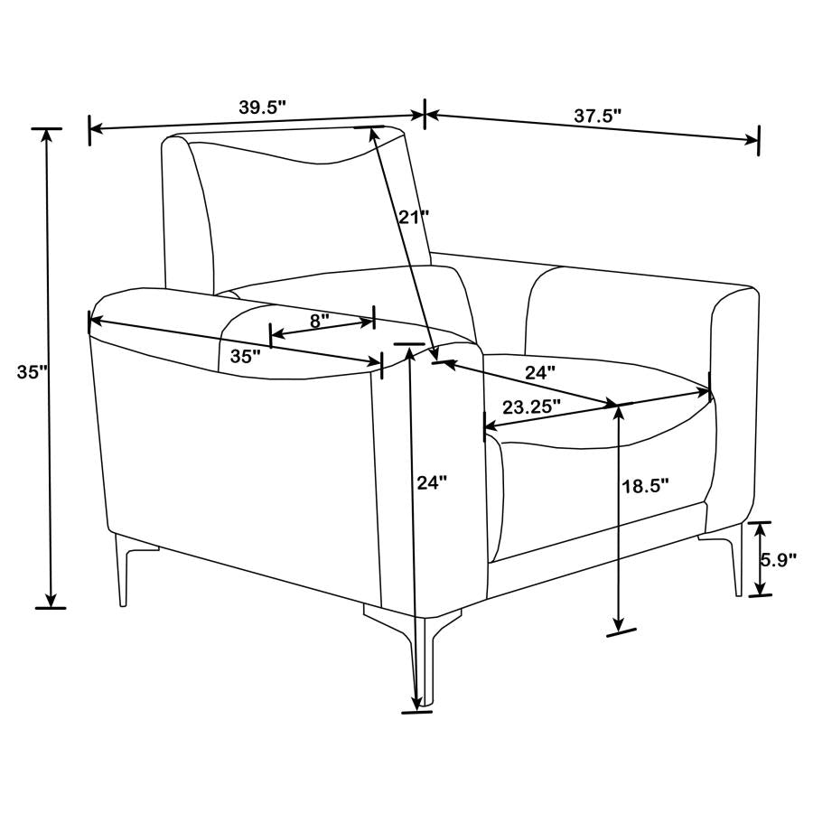 Glenmark Grey Chair - MyWaynesHome #
