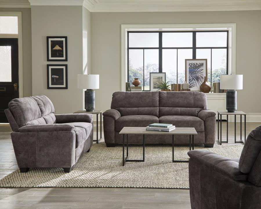 Hartsook Grey 3 Pc Sofa Set - MyWaynesHome #