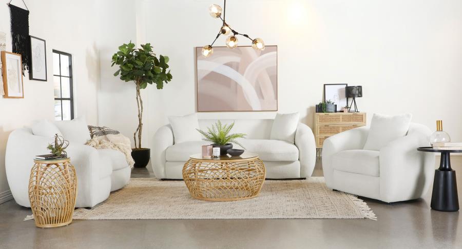 Isabella White 3 Pc Sofa Set - MyWaynesHome #