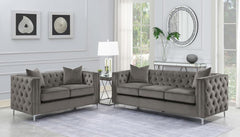 Phoebe Grey 2 Pc Sofa Set - MyWaynesHome #