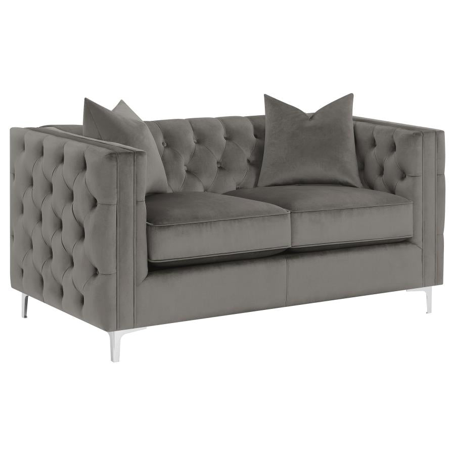 Phoebe Grey 2 Pc Sofa Set - MyWaynesHome #