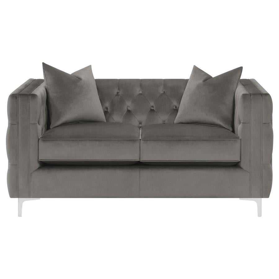 Phoebe Grey 2 Pc Sofa Set - MyWaynesHome #