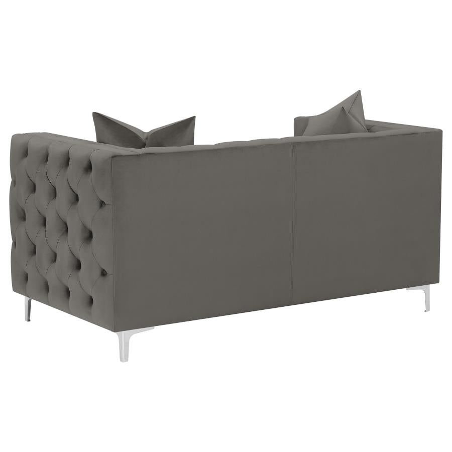 Phoebe Grey 2 Pc Sofa Set - MyWaynesHome #