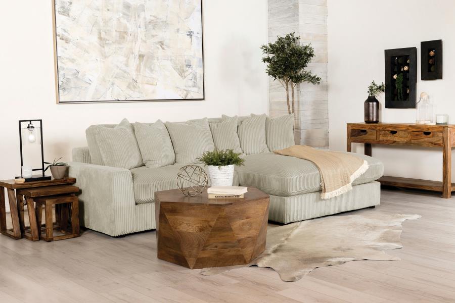 Blaine Beige Sectional - MyWaynesHome #