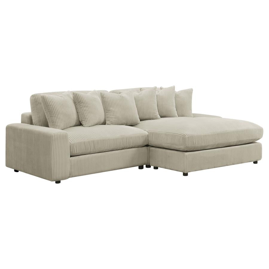 Blaine Beige Sectional - MyWaynesHome #