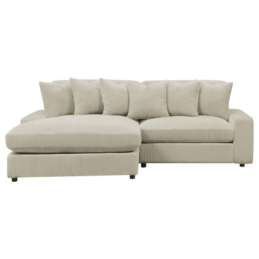 Blaine Beige Sectional - MyWaynesHome #