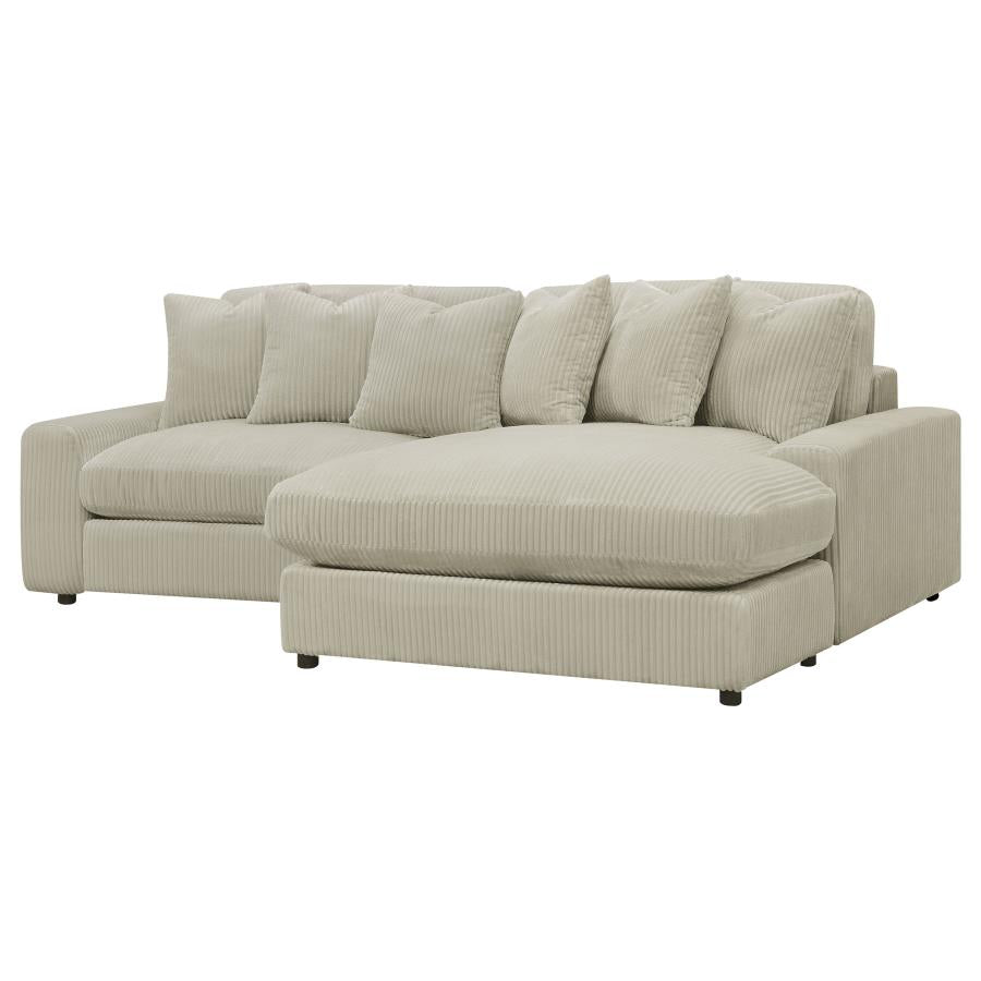 Blaine Beige Sectional - MyWaynesHome #