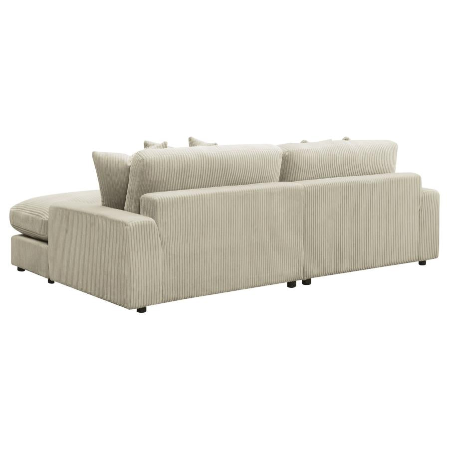 Blaine Beige Sectional - MyWaynesHome #