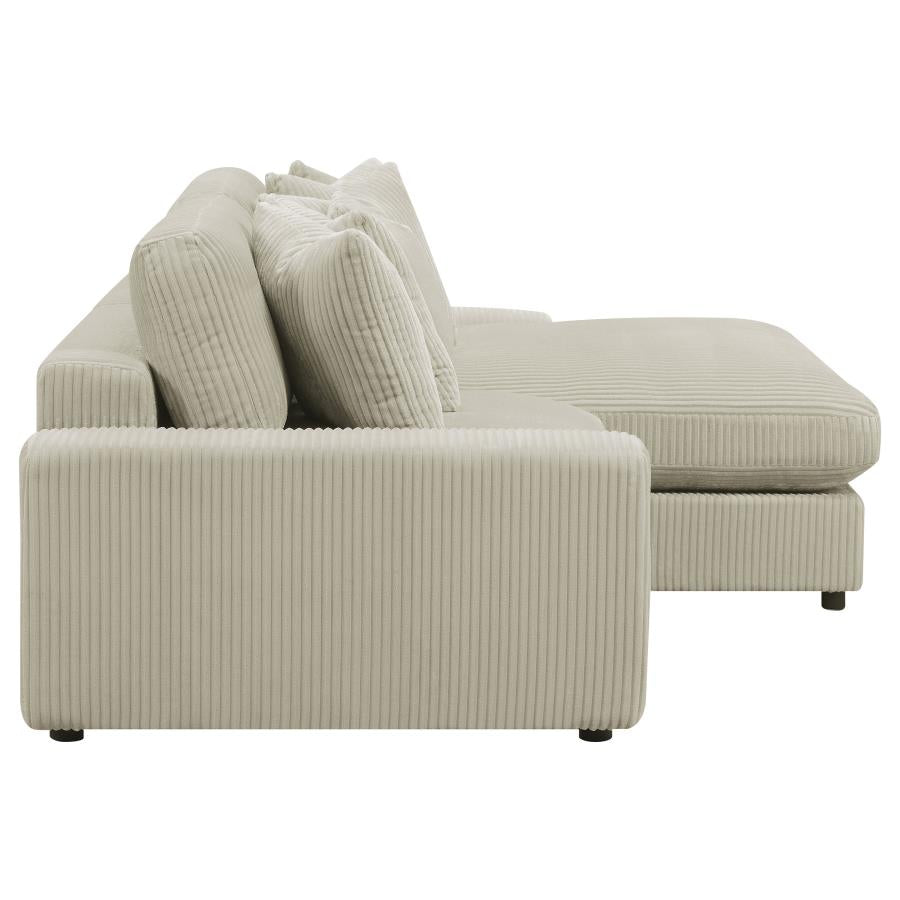 Blaine Beige Sectional - MyWaynesHome #