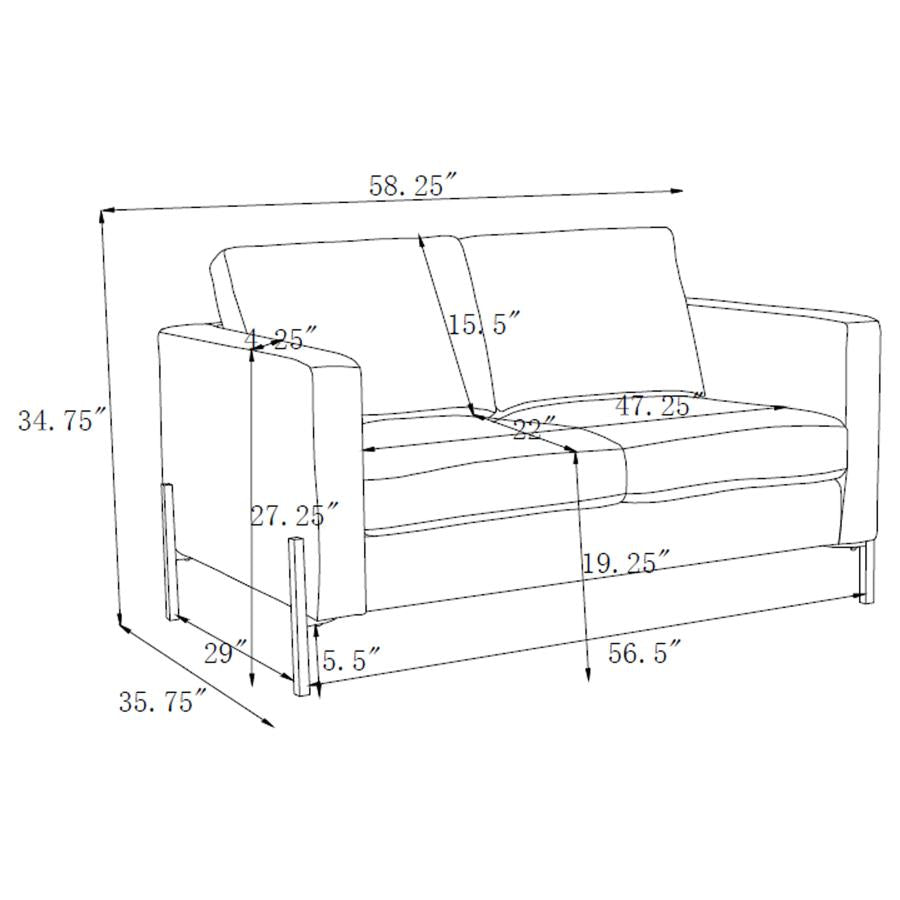 Tilly Beige Loveseat - MyWaynesHome #