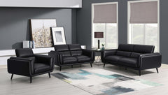 Shania Black 3 Pc Sofa Set - MyWaynesHome #