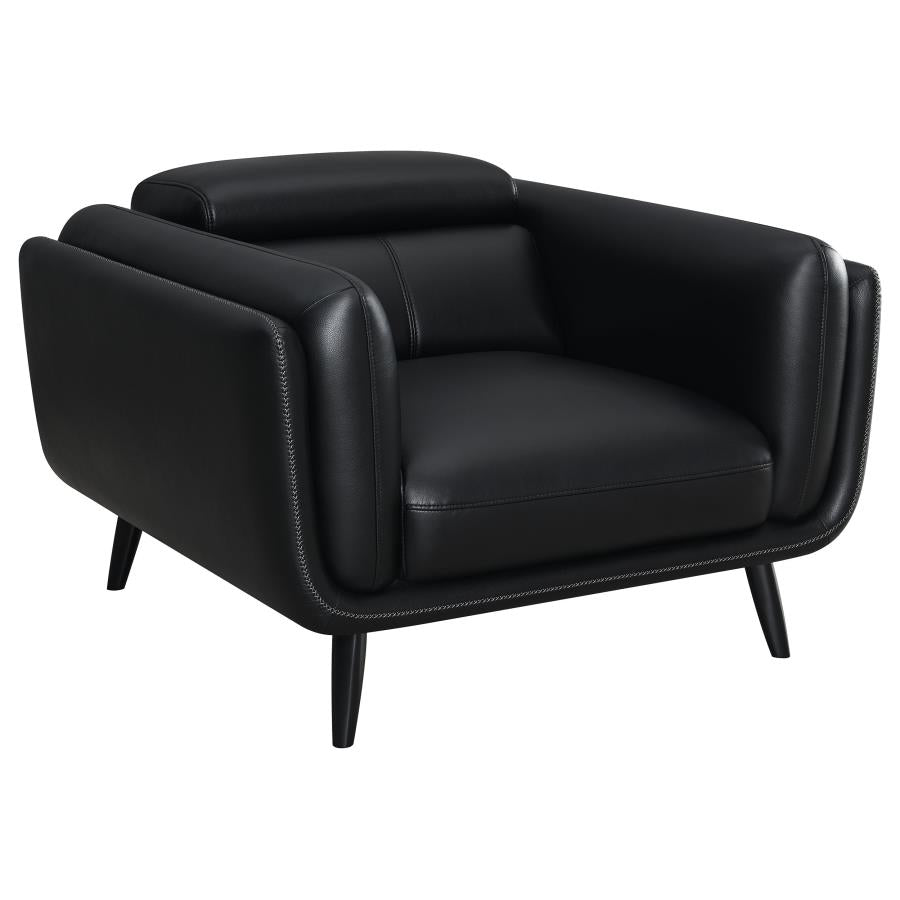 Shania Black 3 Pc Sofa Set - MyWaynesHome #