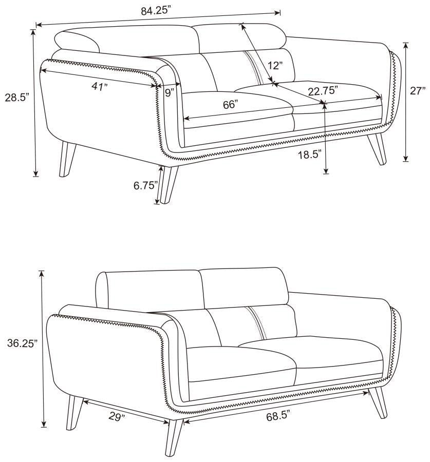 Shania Black Sofa - MyWaynesHome #