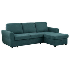 Samantha Blue Sleeper Sectional - MyWaynesHome #