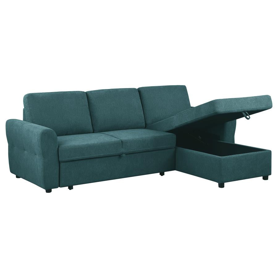 Samantha Blue Sleeper Sectional - MyWaynesHome #