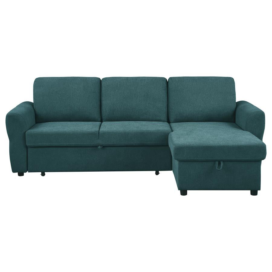 Samantha Blue Sleeper Sectional - MyWaynesHome #