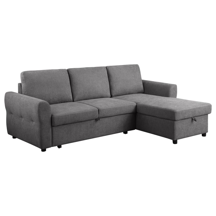 Samantha Grey Sleeper Sectional - MyWaynesHome #