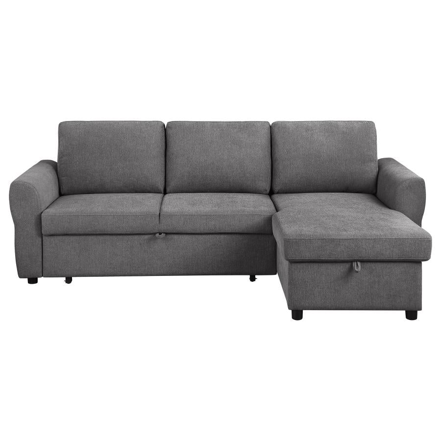 Samantha Grey Sleeper Sectional - MyWaynesHome #