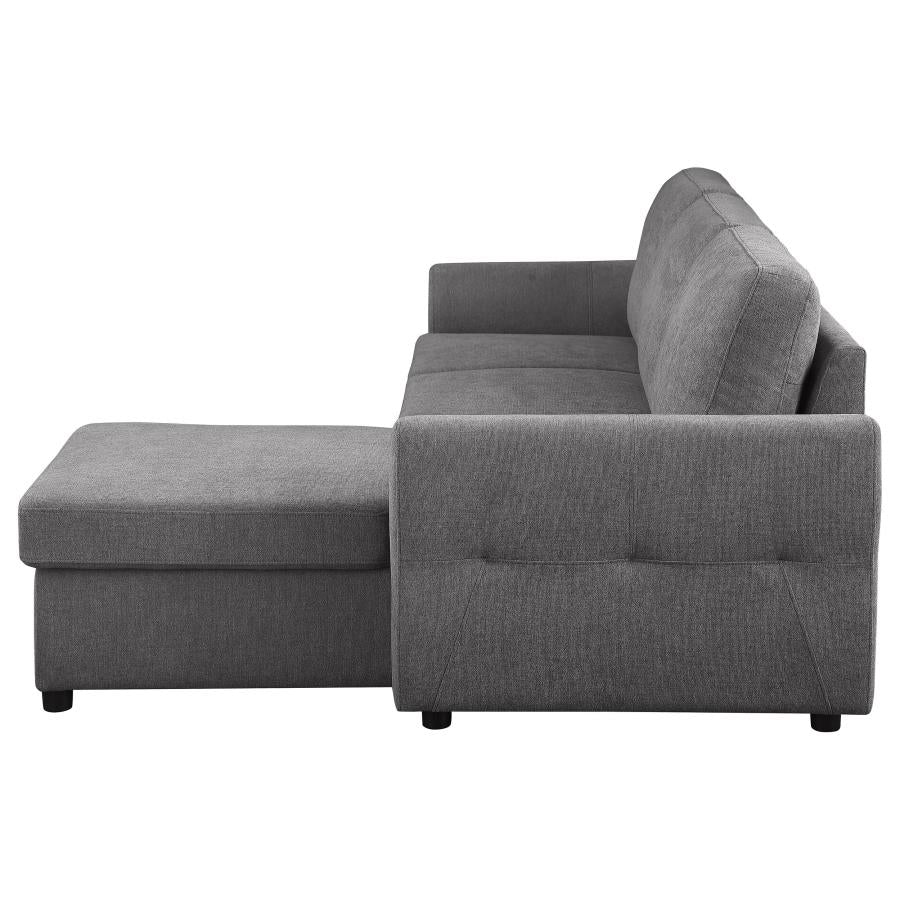 Samantha Grey Sleeper Sectional - MyWaynesHome #