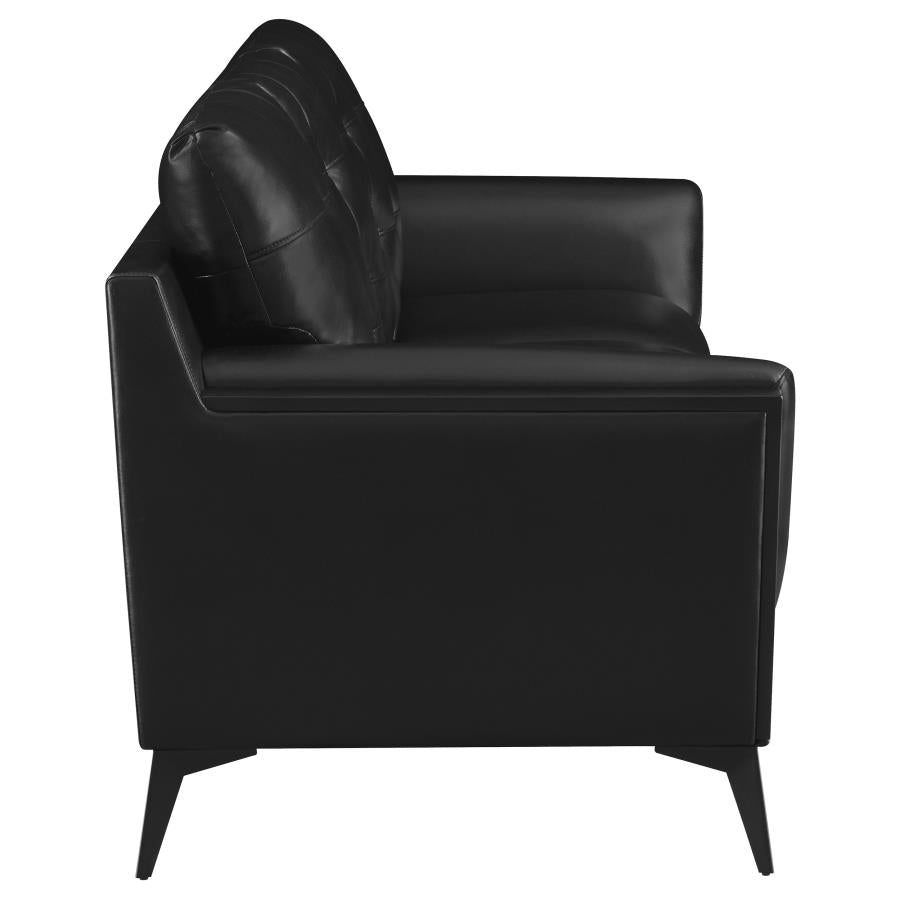 Moira Black 2 Pc Sofa Set - MyWaynesHome #