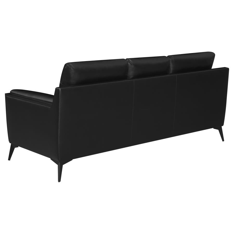 Moira Black 3 Pc Sofa Set - MyWaynesHome #