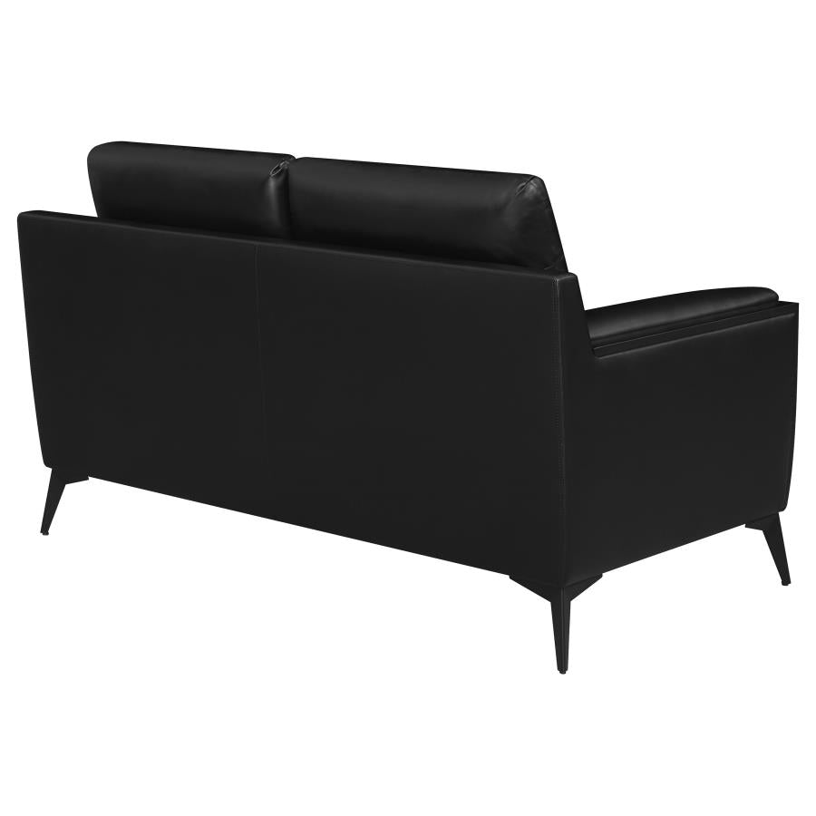 Moira Black Loveseat - MyWaynesHome #