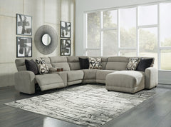 Colleyville 6-Piece Power Reclining Sectional with Chaise - MyWaynesHome #