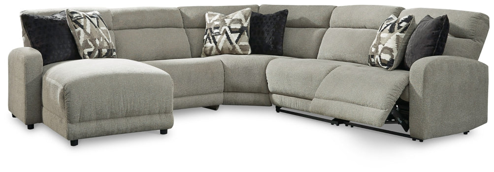 Colleyville 5-Piece Power Reclining Sectional with Chaise - MyWaynesHome #