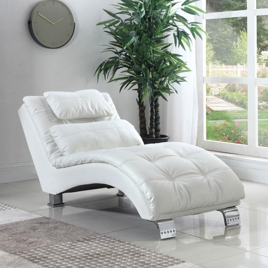 Dilleston White Chaise - MyWaynesHome #