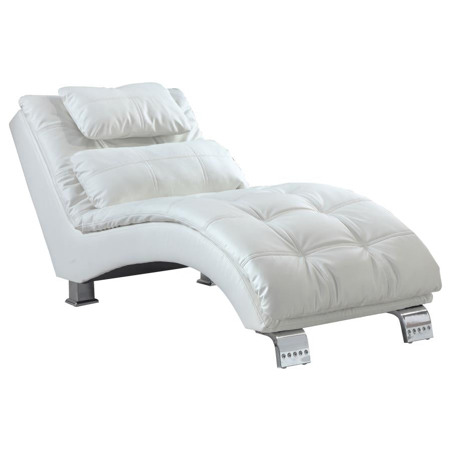 Dilleston White Chaise - MyWaynesHome #