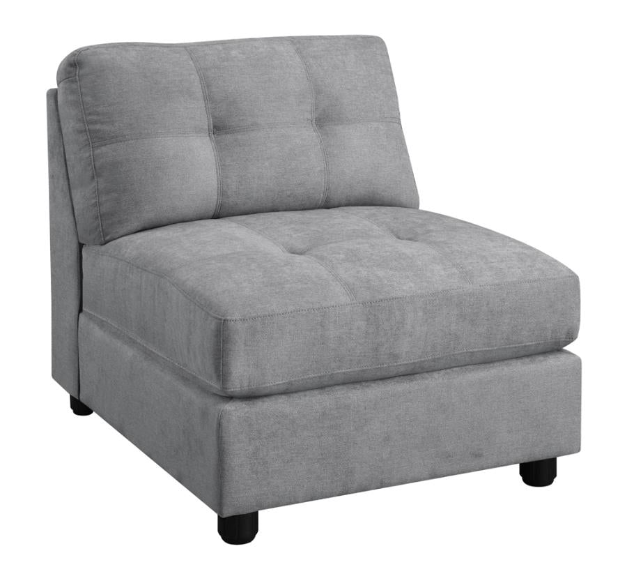 Claude Grey Armless Chair - MyWaynesHome #