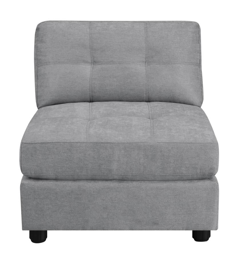 Claude Grey Armless Chair - MyWaynesHome #