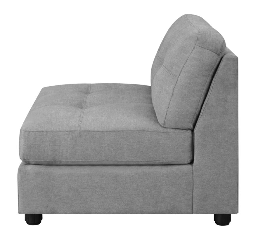 Claude Grey Armless Chair - MyWaynesHome #
