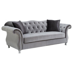 Frostine Silver 3 Pc Sofa Set - MyWaynesHome #