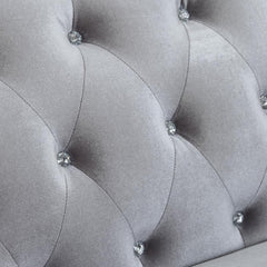 Frostine Silver Sofa - MyWaynesHome #