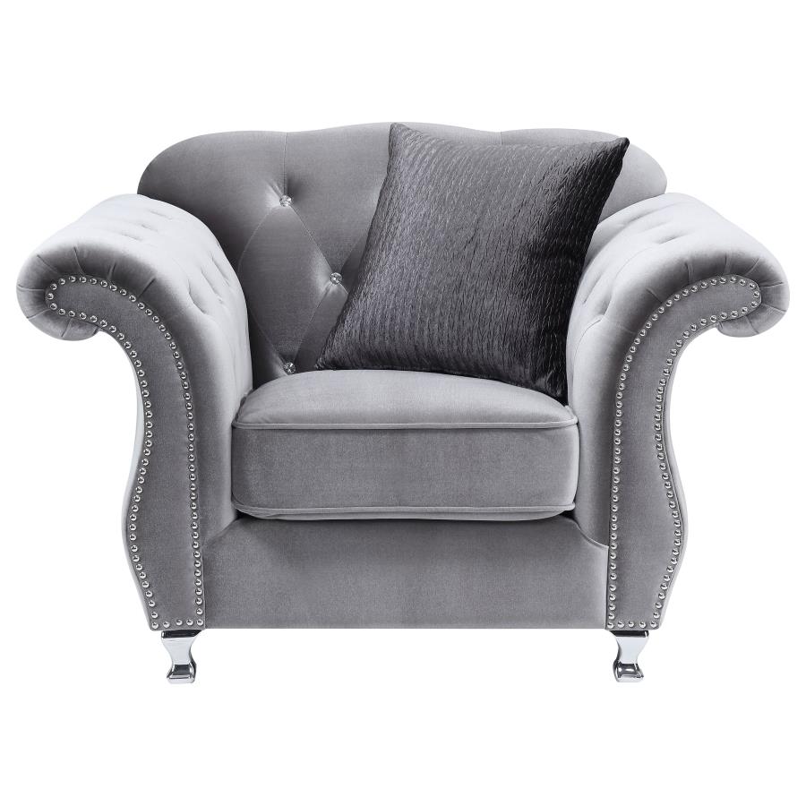 Frostine Silver Chair - MyWaynesHome #