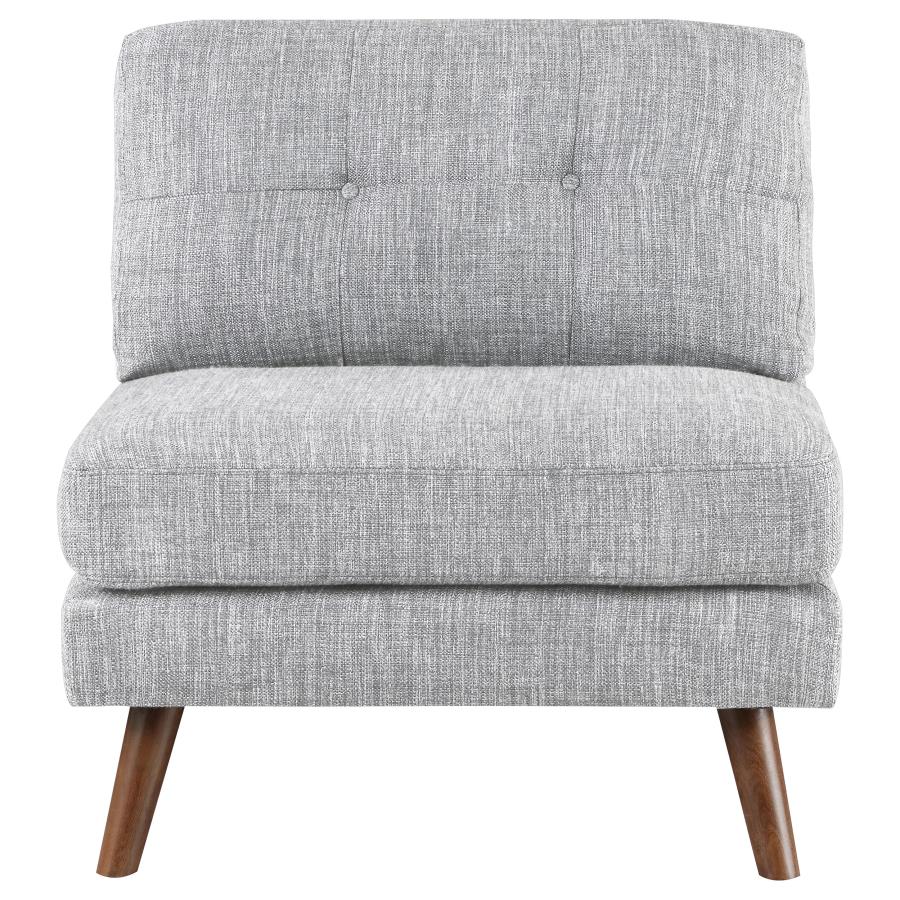 Churchill Grey Armless Chair - MyWaynesHome #