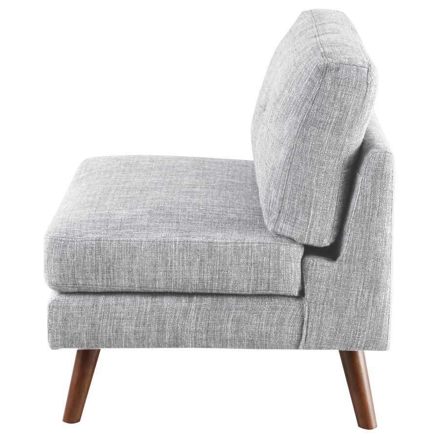 Churchill Grey Armless Chair - MyWaynesHome #