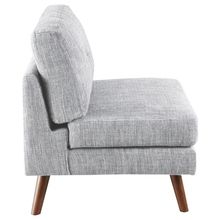 Churchill Grey Armless Chair - MyWaynesHome #